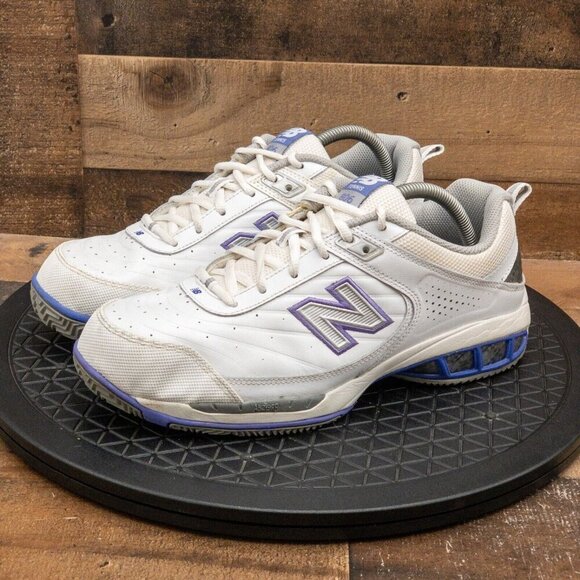 NEW BALANCE 806 WOMENS ATHLETIC SHOES WHITE LEATHER RUNNING WALKING SIZE 11D - Picture 1 of 9